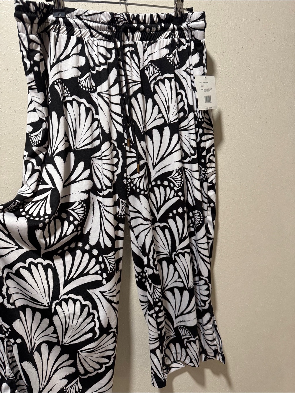 Zac & Rachel Black and White Wide Leg Palazzo Pants
